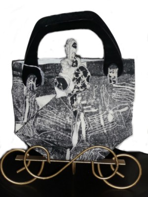  Hand-Screened Silk Bag