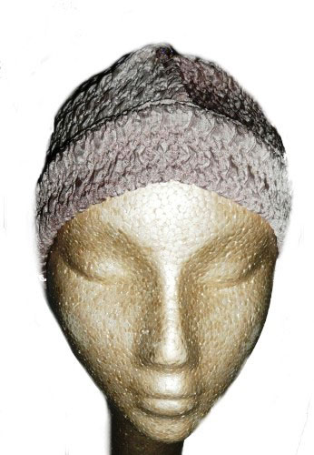 Textured Stretch Silk Skull Cap