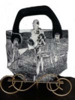  Hand-Screened Silk Bag