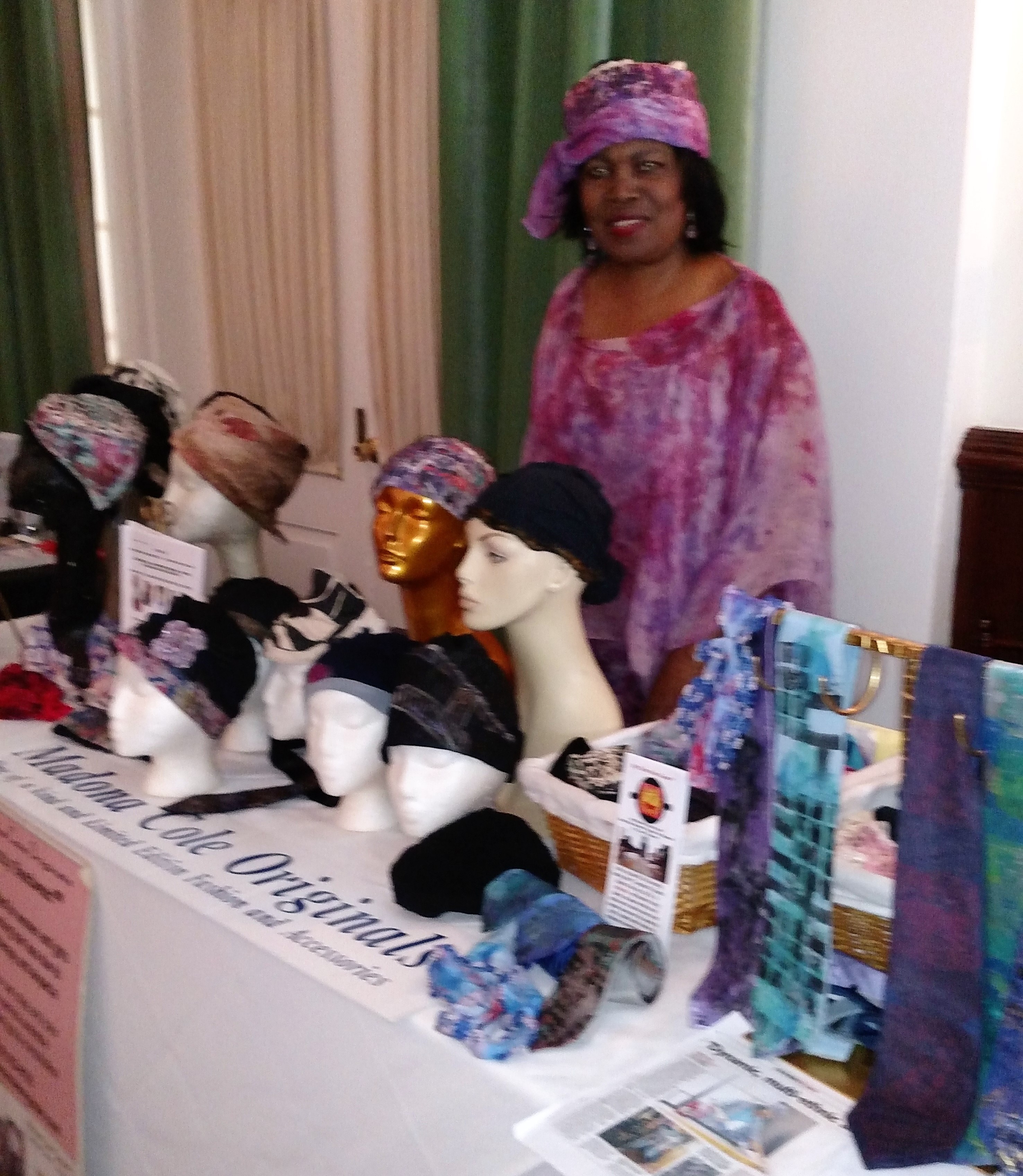 Handcrafted headwear and silk neckties